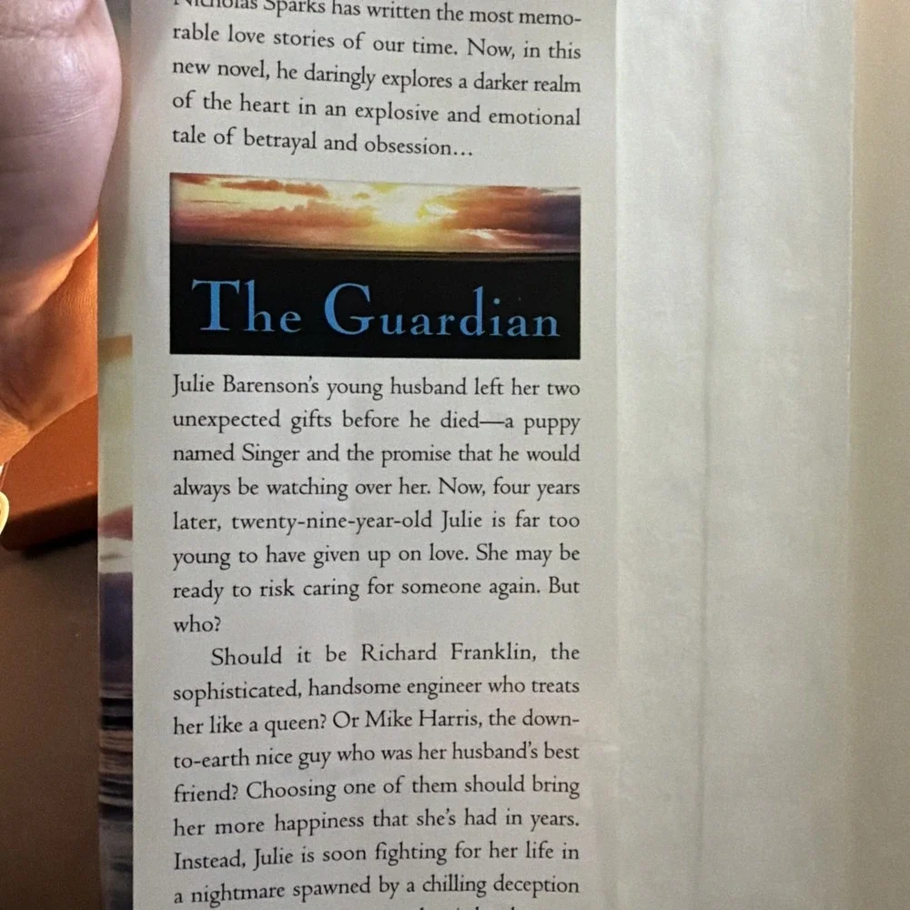 The Guardian (Sparks, Nicholas) - Hardcover By Sparks, Nicholas - GOOD
